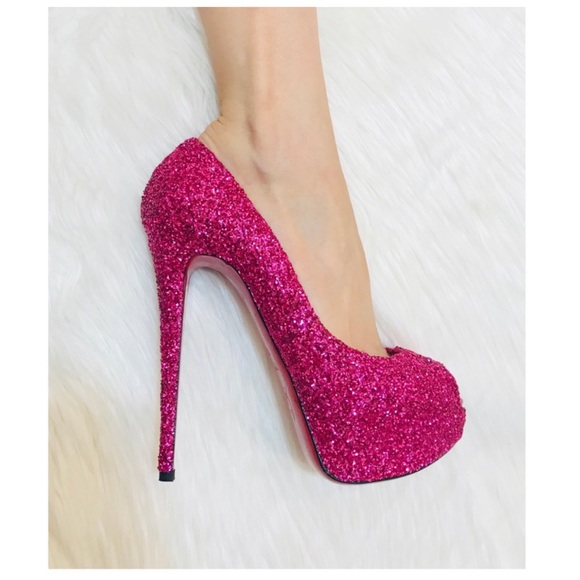 LOUBOUTIN BARBIE Glitter Lady Peep! - Picture 12 of 13